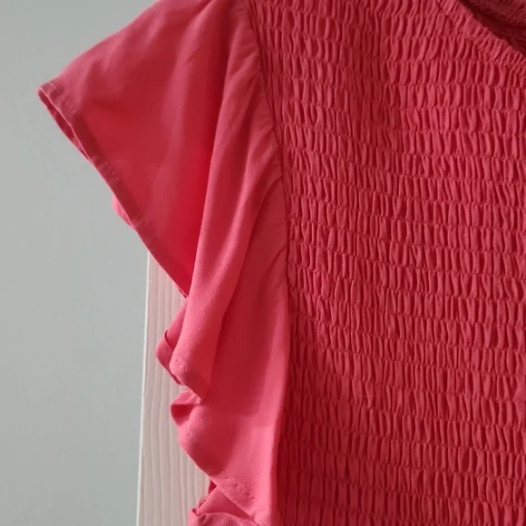 Zesica Pink Smocked Dress - Picture 6 of 8